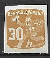 TCHECOSLOVAQUIE    -   Timbres Pour Journaux  -   1945 .  Y&T N° 31 *.  Facteur - Sellos Para Periódicos