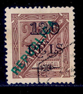 ! ! Zambezia - 1914 King Carlos OVP 130 R Local Republica - Af. 73a - Used - Zambèze