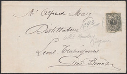 émission 1884 - N°43 Sur Dépliant "Cercle Dramatique Du Centre : Grande Soirée + Bal" (Houdeng-Aimeries) - 1869-1888 Leone Coricato