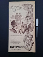 Zigaretten-Retro-Reklame / Retro Advertising: „North State – Die Königliche Zigarette“ (1957) - Boeken