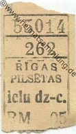 Lettland - Rigas Pilsetas - Rigaer Städtische Strassenbahnen - Fahrschein RM -.05 - Wereld