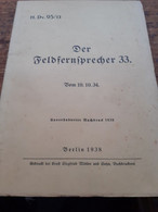 Der Feldfernsprecher 33 Giegfried Mittler 1938 - 5. Zeit Der Weltkriege