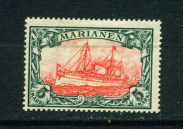 MARIANA ISLANDS  -  1916-19 Yacht Definitive 5m Hinged Mint - Isole Marianne
