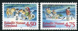 GREENLAND 1997 Christmas Ordinary Paper MNH / **.  Michel 313x-14x - Autres & Non Classés