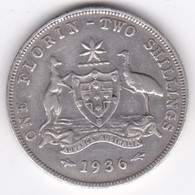 Australie 1 Florin 1936 George V ,en Argent . KM# 27 - Florin