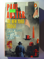 PAUL AUSTER - THE NEW YORK TRILOGY - CITY OF GLASS + GHOSTS + THE LOCKED ROOM - PENGUIN - EN ANGLAIS - Fiction