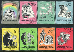 HUNGARY 1959 Fairy Tales Set Of 8 Used.  Michel; 1642-49 - Used Stamps