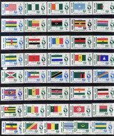 Egypt 1969 African Tourist Year Complete Set Of 41 Values (Flags) U/m SG 980-1020 - Autres & Non Classés