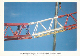 GUYANCOURT - Montage D'une Grue - Novembre 1988 - Guyancourt