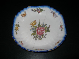 COMPOTIER - SALADIER - EN FAIENCE DE CHAROLLES - SIGNE - Charolles (FRA)