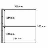 Plastic Pockets MAXIMUM, Divided In Two, Black - Buste Trasparenti