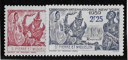St Pierre Et Miquelon N°189/190 - Neuf * Avec Charnière - TB - Unused Stamps