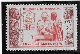 St Pierre Et Miquelon N°344 - Neuf * Avec Charnière - TB - Ungebraucht