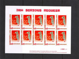 Nederland NVPH 2619F1 Vel Persoonlijke Decemberpostzegels Serious Request 2008 MNH Postfris - Autres & Non Classés