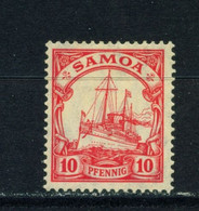 SAMOA  -  1915-19 Yacht Definitive 10pf Hinged Mint - Samoa
