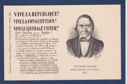 CPA Hugo Victor Par Orens Cartophile Club Cachet Voir Dos Non Circulé - Writers