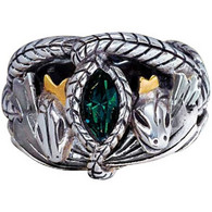 LODRD OF THE RINGS ANELLO CROW EVRYLON ANELLO ARAGORN CORONA  ARGENTATO - Rings