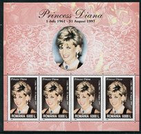 ROMANIA 1999 Princess Diana Sheetlet MNH / **.  Michel 5449 Kb - Neufs