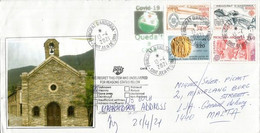 Lettre D'Andorre Adressée à MALTA Pendant Confinement Covid19 Andorra, Return To Sender - Franking Machines (EMA)