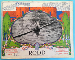OLYMPIC GAMES STOCKHOLM 1912 * ROWING * Old Programme * Aviron Rudersport Rudern Rudernd Ruder Remo Remare Canottaggio - Livres