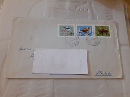 LETTERA CON COMMEMORATIVI ROMANIA 1969 - Postmark Collection