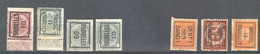 België 7x V 1909-1913 (X) - Typo Precancels 1906-12 (Coat Of Arms)