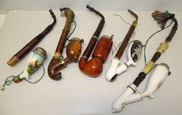 LOT PIPES FORET NOIRE 4 COMPLETES 1 Pour PIECES JUS DE GRENIER OBJET DU FUMEUR COLLECTION DECO VITRINE - Porzellanpfeifen