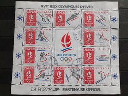 BF 14 - 1992 Jeux Olympiques D'Hiver Albertville Cote 2023 15€ - Afgestempeld