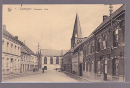 SOMERGEM-Zomergem.   TRAMSTATIE. - KERK - Zomergem