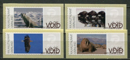 Grönland Greenland Mi# ATM 5-8 Arctic Fauna - Postfrisch/MNH - Test (VOID) Stamps - Automatenmarken