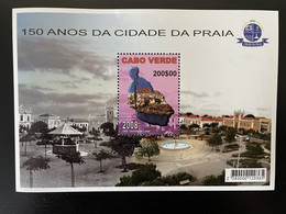 Cape Kap Verde Cabo Verde 2008 Mi. Bl. 40 150 Anos Cidade Da Praia Stadt Ville City S/S - Cap Vert