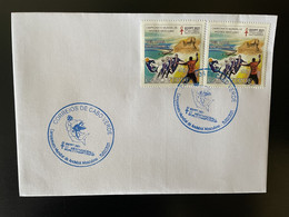 Cape Kap Cabo Verde 2021 FDC Mi. ? Egypt Egypte Handball World Championship Sphinx Shark Haifisch Requin 2 Val. MNH - Altri & Non Classificati