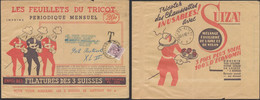 Les Feuilles Du Tricot (Périodique Mensuel) + Affranch. 20ctm Rouge B 169 > Poste Restante à Ixelles Et Taxé à 50ctm - Andere & Zonder Classificatie