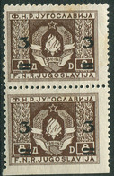 540.Yugoslavia 1949 Definitive ERROR Down Imperforated MNH Michel 581 - Imperforates, Proofs & Errors