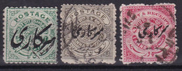 Hyderabad Inde Protec Britannique  Service YT*+° 4-10 - 1858-79 Kolonie Van De Kroon