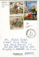 Stamps From Archaeology & Mosaic Museum, On Turkey Greetings Postcard,sent To Andorra,w/arrival Postmark - Briefe U. Dokumente
