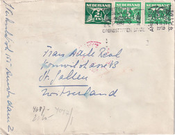 PAYS-BAS 1943 LETTRE CENSUREE DE AMSTERDAM - Other & Unclassified