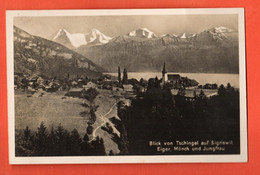 ZOL-29 Blick Von Tschingel Auf Sigriswil Eiger Mönch Und Jungfrau. Gelaufen 1923 - Sigriswil
