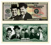 USA 1 Million US $ Novelty Banknote 'Laurel & Hardy' - Comedy Legend - NEW - UNCIRCULATED & CRISP - Sonstige – Amerika