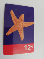 NETHERLANDS  PREPAID 12 EURO  SEA STAR     USED CARD   ** 5599** - Unclassified