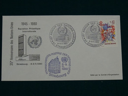 United Nations 1980 Europa Strasbourg FDC VF - Lettres & Documents