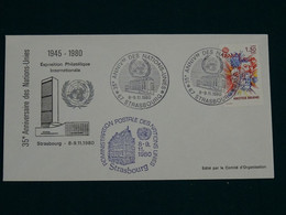 United Nations 1980 Europa Strasbourg FDC VF - Storia Postale