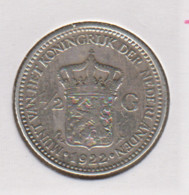 @Y@    Nederland  1/2  Gulden 1922   Wilhelmina   (5225) - 1/2 Gulden