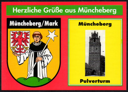 F2149 - TOP Müncheberg - Aufkleber Postkarte - Mobilhandel Rößler - Muencheberg