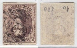 Médaillon - N°10 Bien Margé Obl P180 (8 Barres) "Gouy-Lez-Piéton" - 1858-1862 Medaillen (9/12)