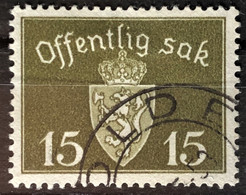 NORWAY 1945 - Canceled - Sc# O36 - Official 15o - Dienstzegels