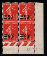 FRANCE N°227* TYPE SEMEUSE COIN DATE DU 30/10/25 - ....-1929