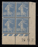 FRANCE N°237** TYPE SEMEUSE COIN DATE DU 29/10/29 - ....-1929