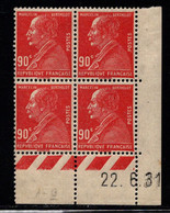 FRANCE N°243* BERTHELOT COIN DATE DU 22/6/31 - ....-1929