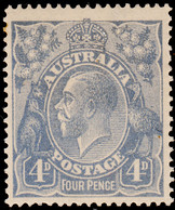 Australia 1914-24 MH Sc 33 4p George V Ultramarine - Nuevos